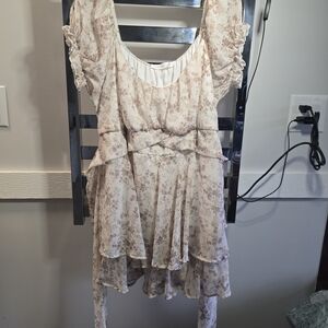 Altar'd State Floral Chiffon Romper